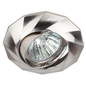 Светильник точечный KL65А SN 50Вт 12В/220В MR16 литой поворотн. сатин никель ЭРА Б0021527