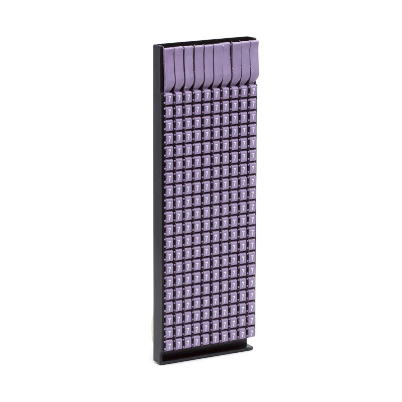 Маркер для кабеля сечением 0.5-1.5мм пустой фиолет. (уп.200шт) DKC MKF999VS1