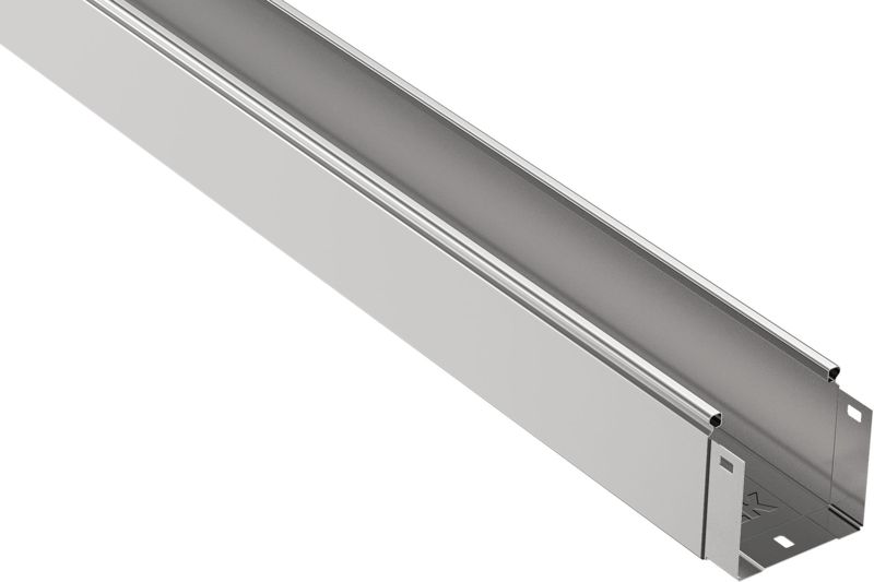 Лоток листовой неперфорир. 150х100 L3000 сталь 1мм IEK CLN10-100-150-100-3