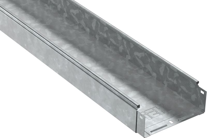 Лоток листовой неперфорир. 300х80 L3000 сталь 1.2мм HDZ IEK CLN10-080-300-120-3-M-HDZ