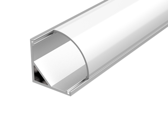 Профиль алюминиевый для LED ленты 16х16мм (макс. шир. ленты 10мм) угловой с рассеив. (дл.2м) опал VARTON V4-R0-70.0001.KIT-0203