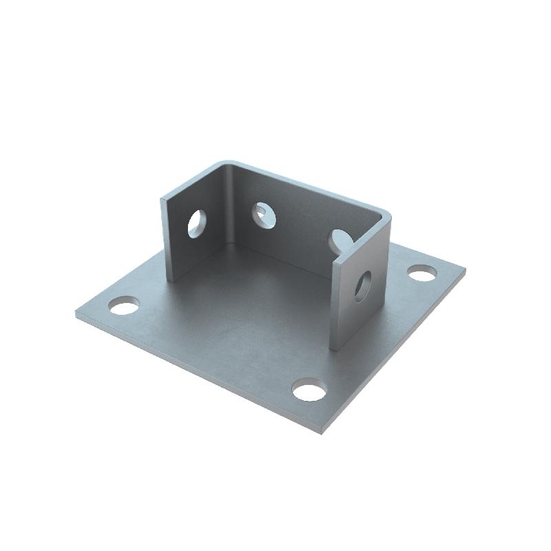 Основание одноканальное для двойн. страт-профиля 41х82 сталь 4мм OSN41-82 HD КМ LO14748