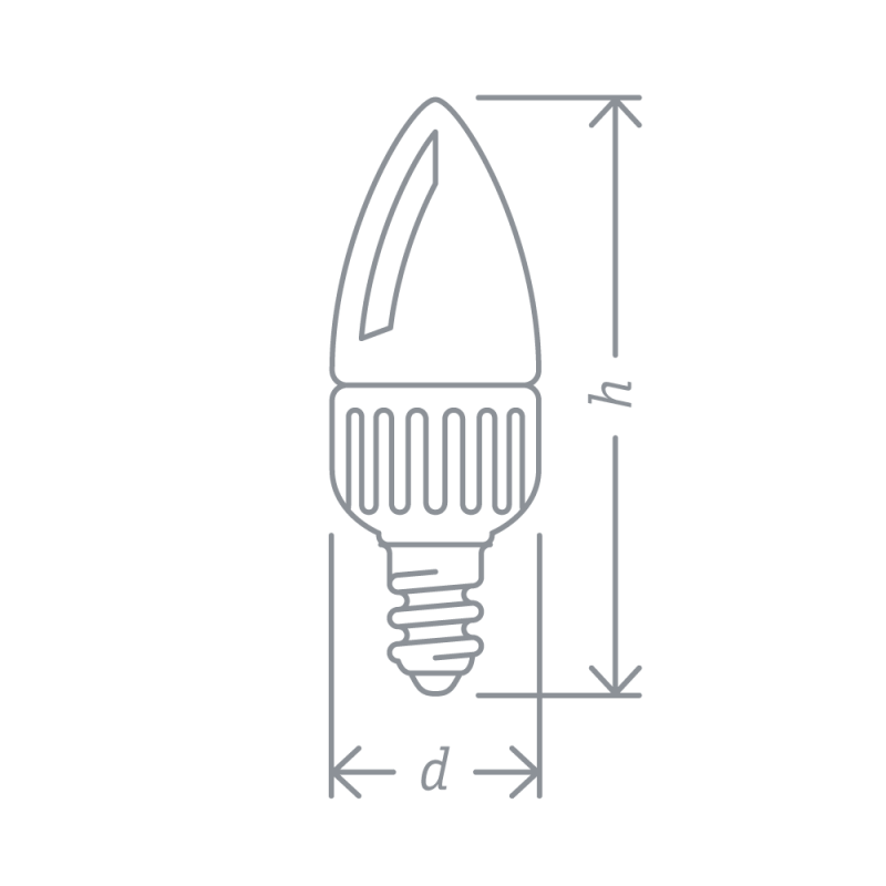 Лампа светодиодная 61 651 NLL-C37-7-230-2.7K-E14-3STEPDIMM 7Вт свеча матовая 2700К тепл. бел. E14 560лм 176-264В Navigator 61651