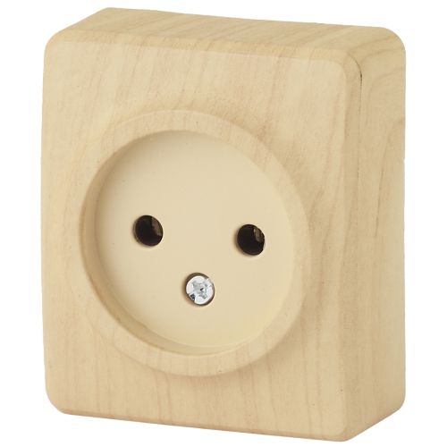 Розетка 1-м ОП Эра Эксперт 11-2201-11 16А IP20 250В 2P сосна Эра Б0031553
