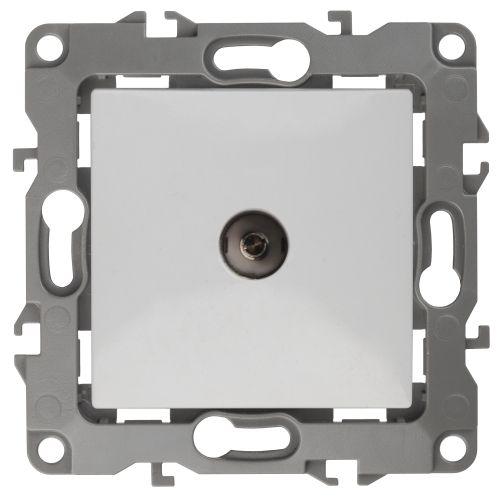 Розетка телевизионная проходная TV Эра12 12-3102-01 IP20 бел. Эра Б0027431