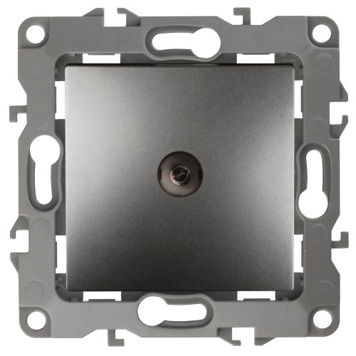 Розетка телевизионная проходная TV Эра12 12-3102-12 IP20 графит Эра Б0027437