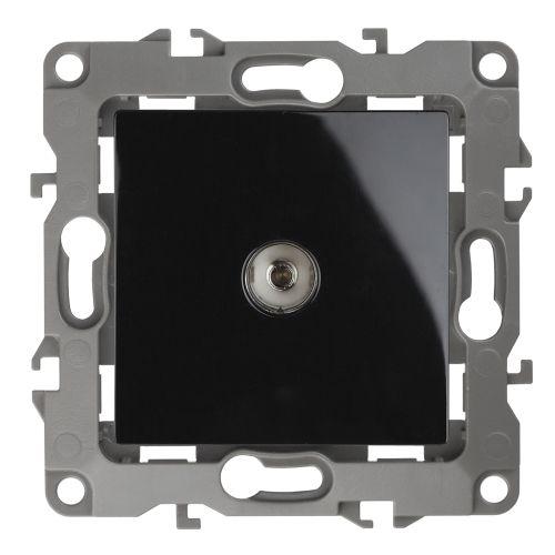 Розетка телевизионная проходная TV Эра12 12-3102-06 IP20 черн. Эра Б0027436