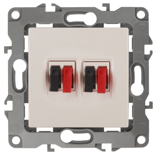 Розетка аудио 2мод. 12-3112-02 сл. кость ЭРА Б0027462