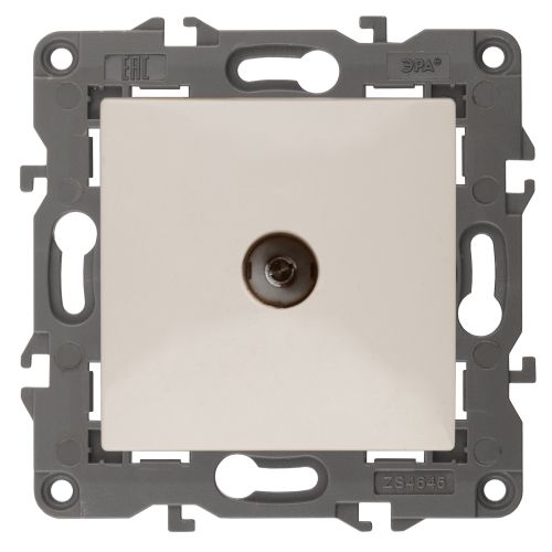 Розетка телевизионная проходная TV Elegance 14-3102-02 IP20 сл. кость Эра Б0034297