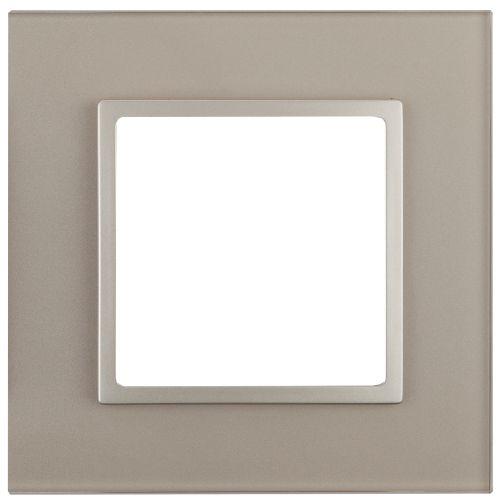 Рамка 1-м 14-5101-04 стекло Elegance шампань+шампань ЭРА Б0034473