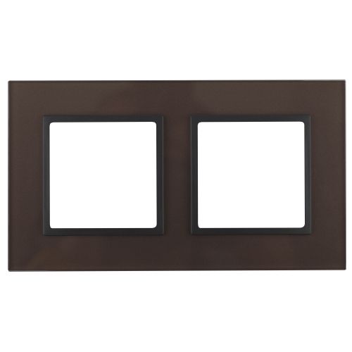 Рамка 2-м 14-5102-13 стекло Elegance бронза+антрацит ЭРА Б0034493