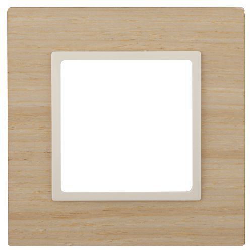 Рамка 1-м 14-5301-11 дерево Elegance клен+сл. кость ЭРА Б0034570