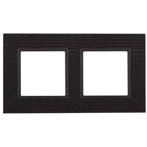 Рамка 2-м 14-5302-05 дерево Elegance черн. дерево+антрацит ЭРА Б0034571