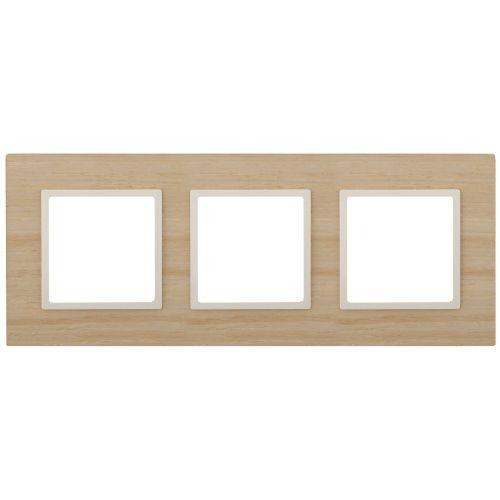 Рамка 3-м 14-5303-11 дерево Elegance клен+сл. кость ЭРА Б0034582