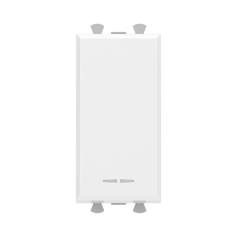 Переключатель модульный 1-кл. 1мод. Avanti "Белое облако" 16А IP20 бел. DKC 4400111