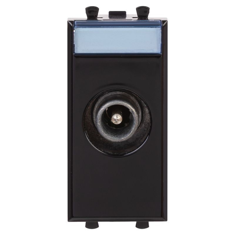 Розетка телевизионная проходная TV 1мод. Avanti "Черный квадрат" 16А DKC 4402511