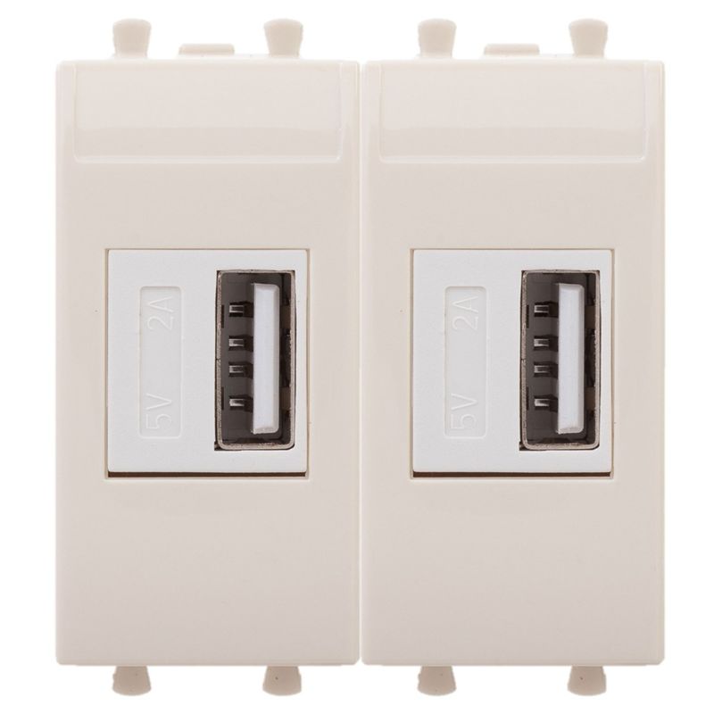 Устройство зарядное USB 2.1А 2мод. Avanti "Ванильная дымка" DKC 4405542