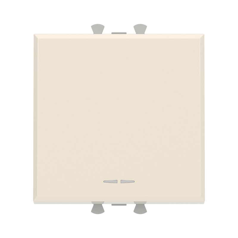 Переключатель модульный 1-кл. 2мод. Avanti "Ванильная дымка" 16А IP20 беж. DKC 4405112