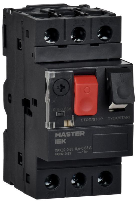 Пускатель ПРК32-0.63 In0.63А Ir0.4-0.63 Ue 660В KARAT IEK DMS11-C63