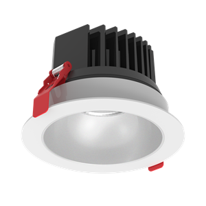 Светильник светодиодный DL-Spark 25Вт 3000К IP44/20 150х105 60град. встраив. матов. серебр. рефлектор диммер DALI бел. VARTON V1-R0-00434-10D01-4402530