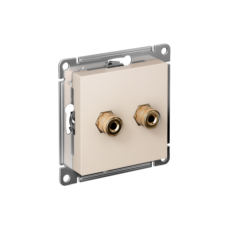 Розетка аудио 2-м AtlasDesign беж. SE ATN000287