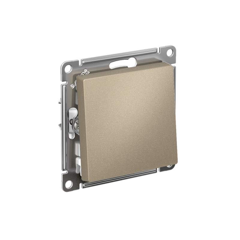 Переключатель проходной 1-кл. СП AtlasDesign 10А IP20 (сх. 6) 10AX механизм шампань SE ATN000561