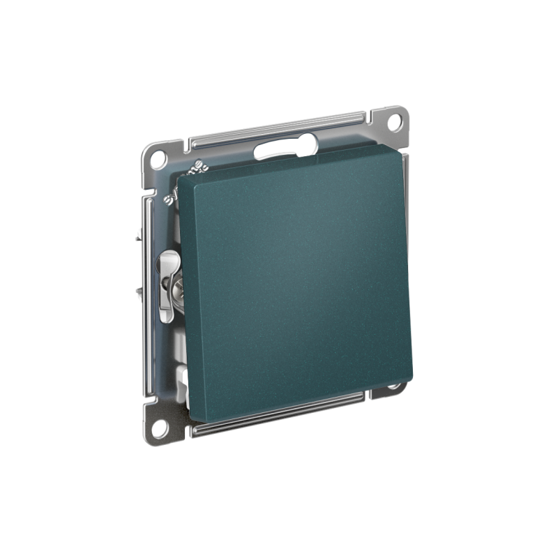 Переключатель проходной 1-кл. СП AtlasDesign 10А IP20 (сх. 6) 10AX механизм изумруд SE ATN000861