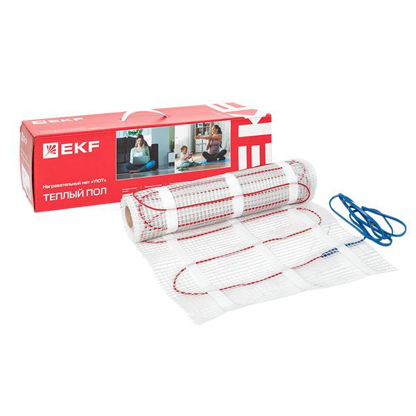 Комплект "Теплый пол" (мат) двухжил. 600Вт 4кв.м "Уют" PROxima EKF nm2-600-4