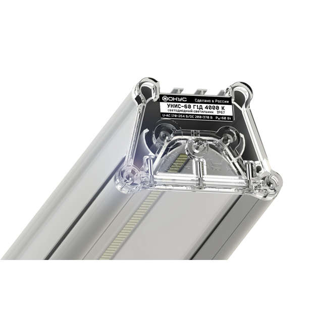 Светильник светодиодный УНИС-60 Г1Д IP67 4000К оконечный подвесное крепление ФОКУС UNIS0-060I0EDF03F06000