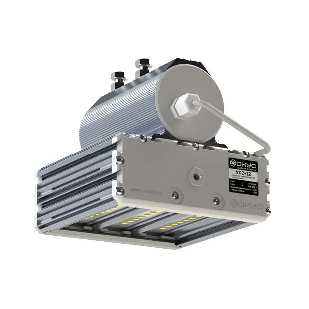 Светильник светодиодный УСС-12 Д 4000К IP67 10-38/12-55В AC/DC консольное крепление матов. ФОКУС USS00-012D3BDF13F02002