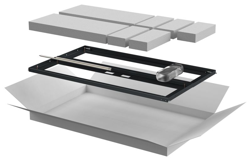 Дверь двустворчатая для шкафа LINEA N 18U 600мм перфорир. черн. ITK LN05-18U6X-D2P