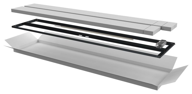 Дверь двустворчатая для шкафа LINEA N 47U 600мм перфорир. черн. ITK LN05-47U6X-D2P