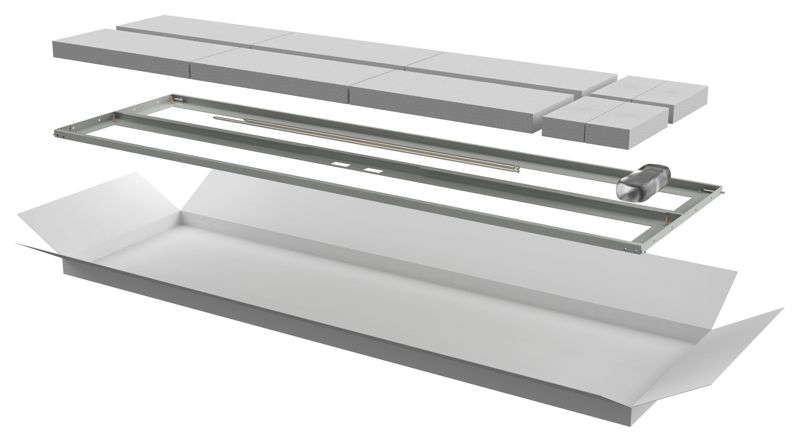 Дверь двустворчатая для шкафа LINEA N 38U 600мм перфорир. сер. ITK LN35-38U6X-D2P