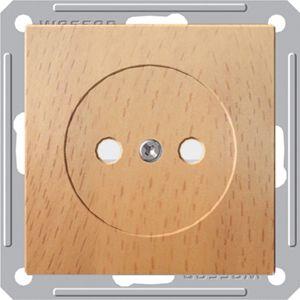 Розетка 1-м СП W59 16А IP20 без заземл. защ. шторки механизм бук SchE RS16-151-8-86