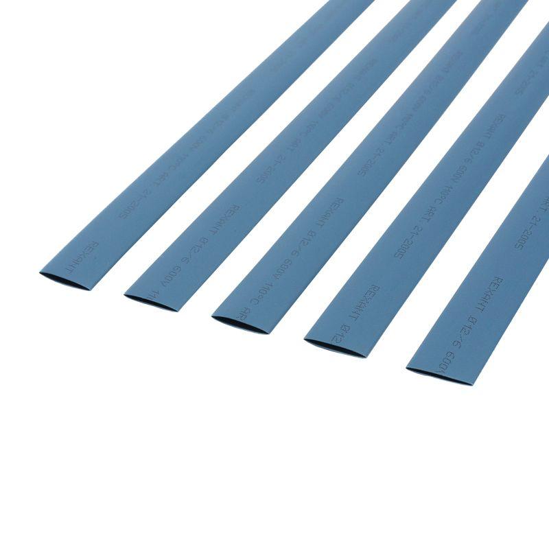 Трубка термоусадочная ТУТ нг 12.0/6.0 син. 1м REXANT 21-2005