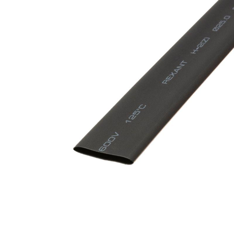 Трубка термоусадочная ТУТ нг 25.0/12.5 черн. 1м Rexant 22-5008