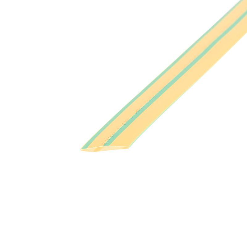 Трубка термоусадочная ТУТ нг 20.0/10 желт./зел. 1м Rexant 22-0007