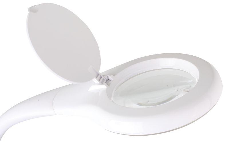 Светильник светодиодный настольный KD-790 C01 7Вт 4000К 230В сенсор. вкл. 4 уровня яркости лупа 3х/5х бел. Camelion 12484