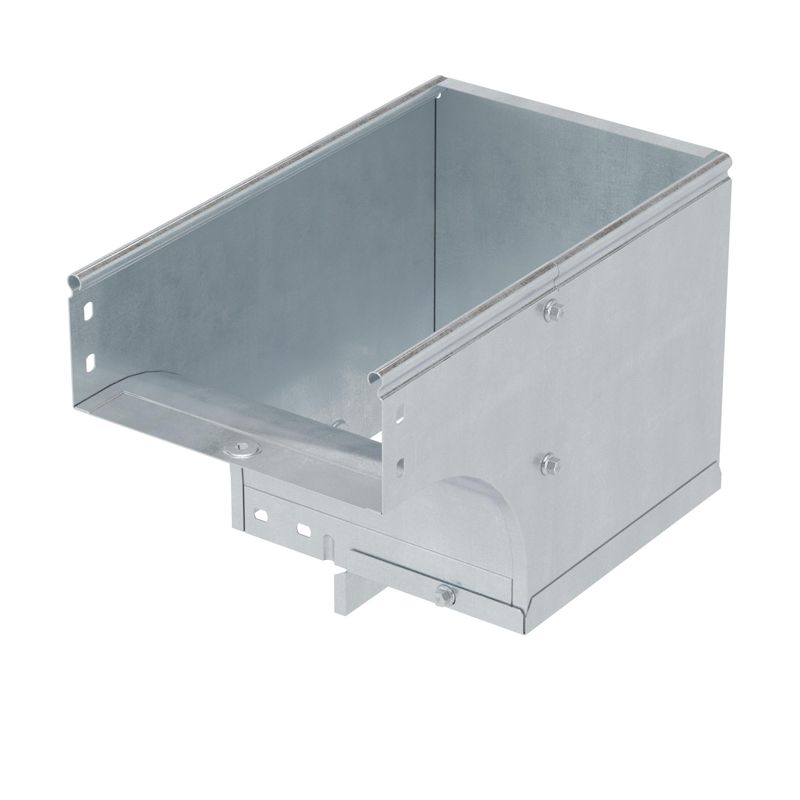 Угол для лотка вертикальный внешний левый 90град. 300х100 CDSS 90 в компл. с крепежн. элемент. гор. оцинк. DKC 37125KHDZ