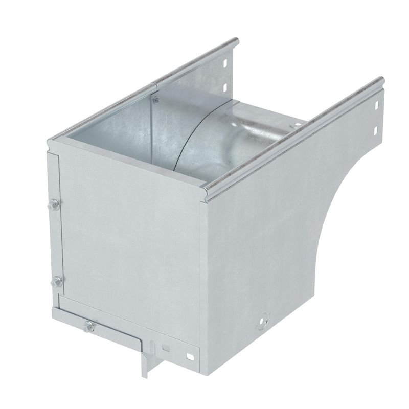 Угол для лотка вертикальный внешний левый 90град. 500х100 CDSS 90 в компл. с крепежн. элемент. гор. оцинк. DKC 37127KHDZ