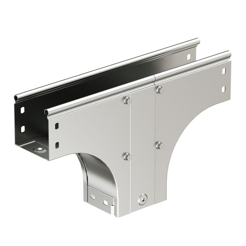 Ответвитель-переходник для лотка Т-образ. верт. TDSA 80х150 в комплекте с крепеж. эл. гор. оцинк DKC 37602KHDZ