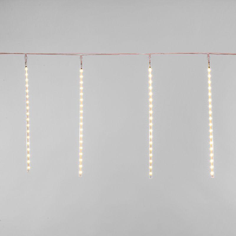 Гирлянда светодиодная "Тающие сосульки" 3.5м 8 сосулек х50см шаг 40см 240LED тепл. бел. 3.6Вт 230В IP20 Neon-Night 256-416