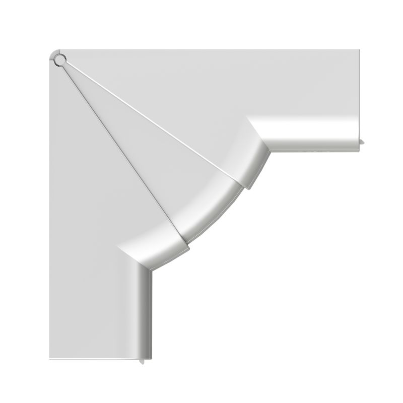 Угол для кабель-канала внутренний изменяемый 70-120град. 90х50 с разделит. сер. метал. DKC 09551G