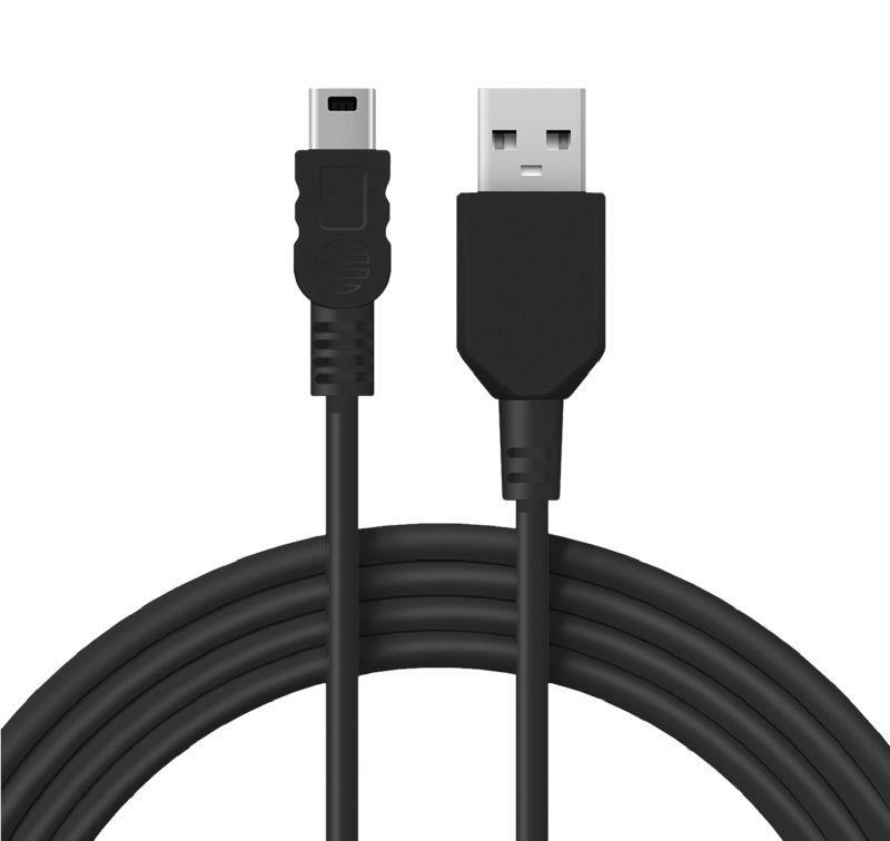 Кабель USB mini USB длинный штекер 1м черн. Rexant 18-4402