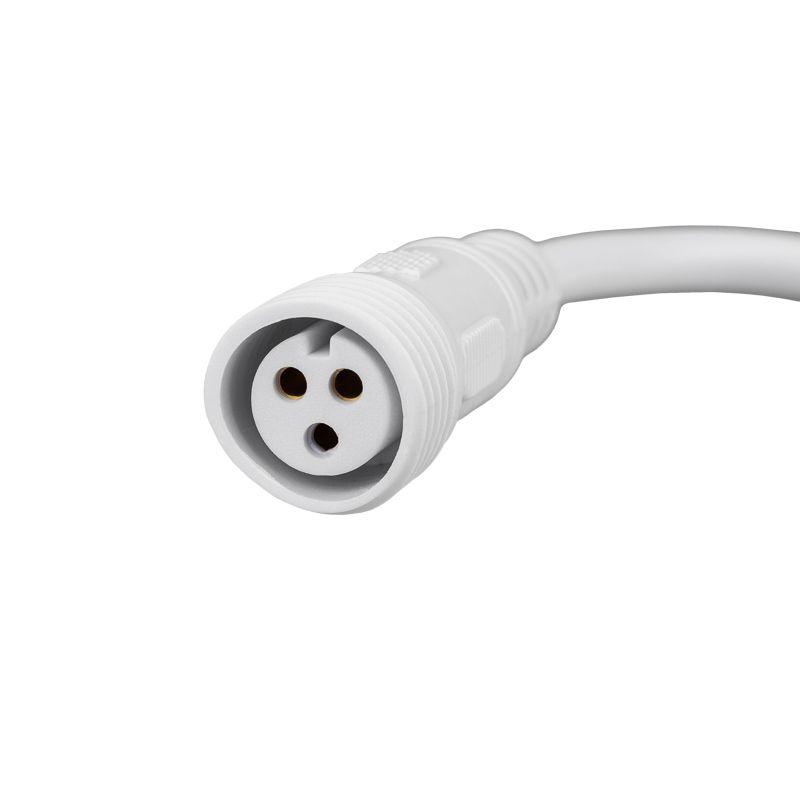 Кабель соединительный (3pin) герметичный (IP67) 3х0.5кв.мм 300В бел. Rexant 11-9530