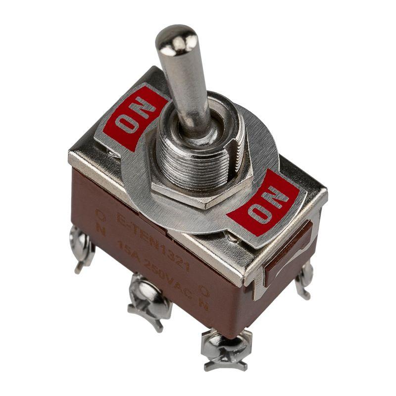 Тумблер 250В 15А (6c) ON-ON 2п (KN-202) блист. Rexant 06-0327-B