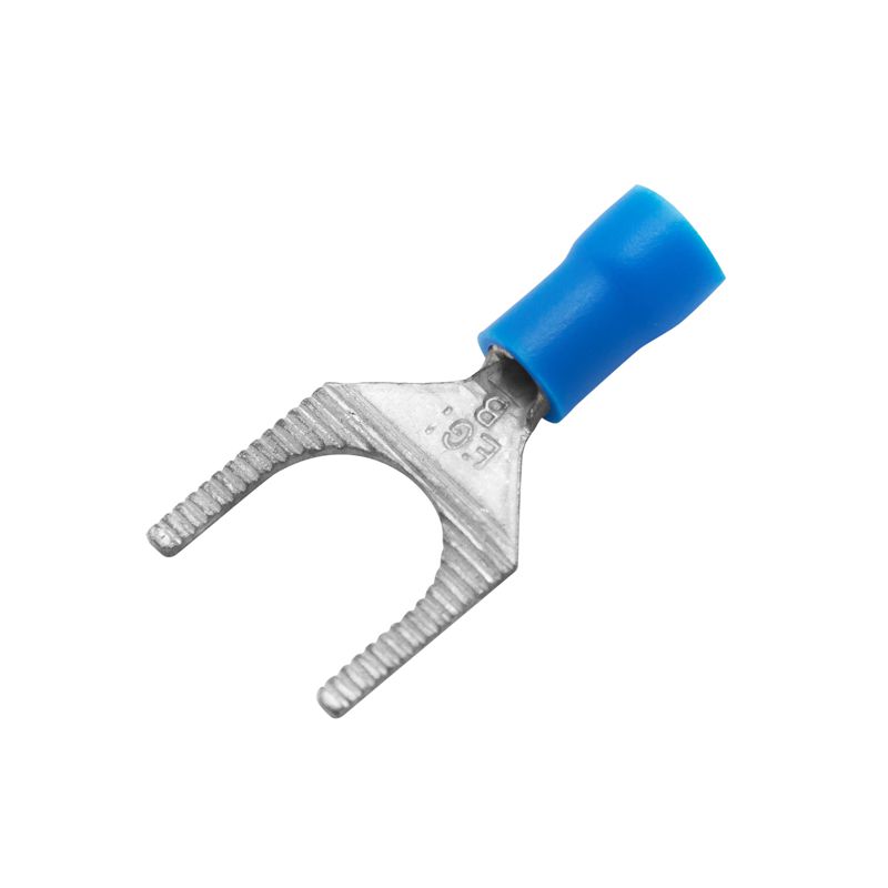 Наконечник вилочный изолированный 1.5-2.5кв.мм А=6.2мм син. (уп.100шт) DKC 2B16P