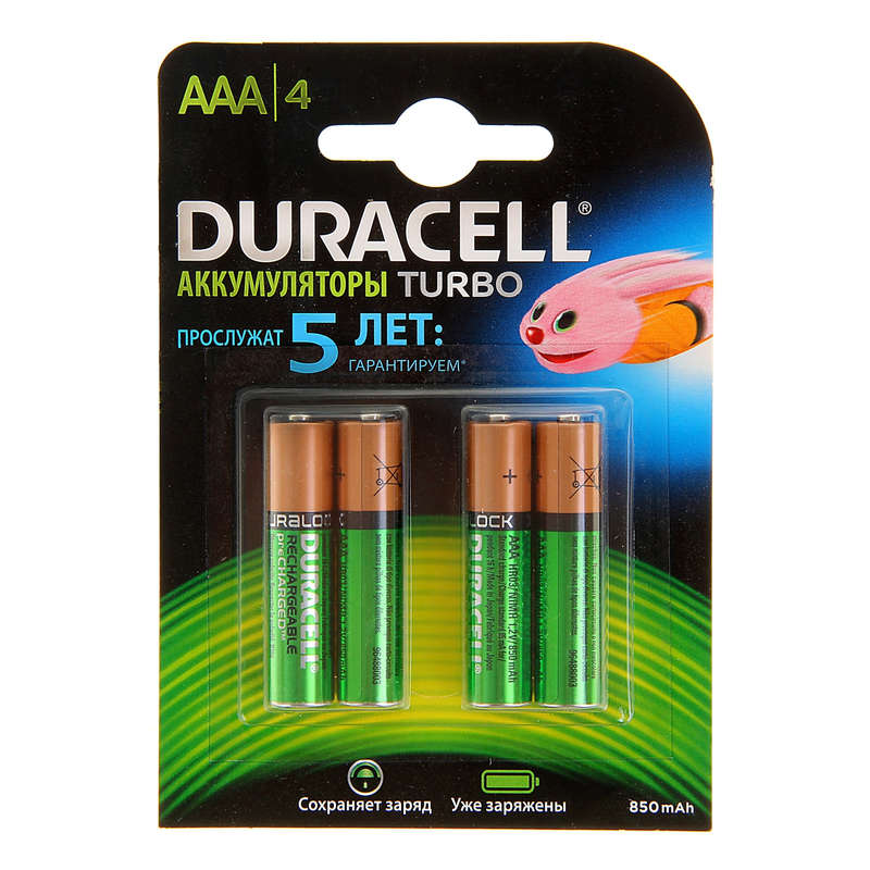 Аккумулятор AAA/HR03 950мА.ч BP-2 (блист.2шт) Duracell 75052286
