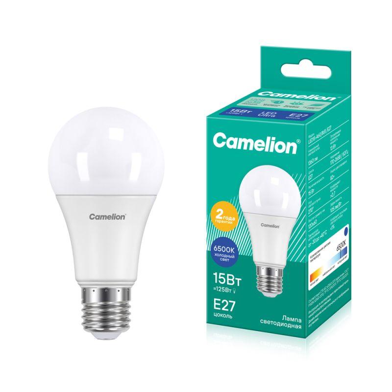 Лампа светодиодная LED15-A60/865/E27 15Вт грушевидная 220В Camelion 12713