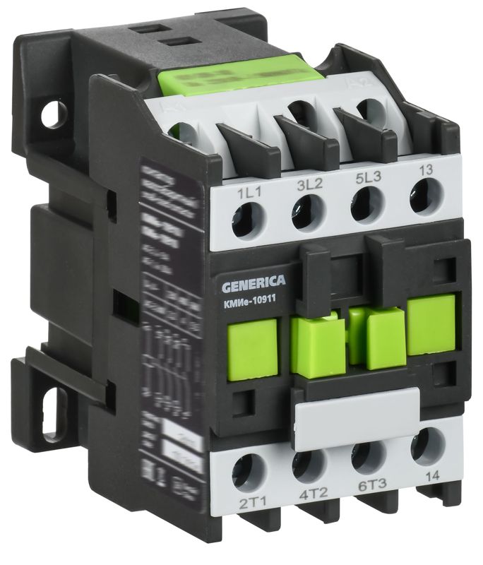 Контактор КМИе-10911 9А 400В/АС3 1НЗ GENERICA KKME11-009-400-01